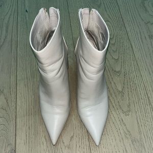Mango off white ankle boots